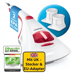 Aspirator CLEANmaxx Milbensauger UV-C pentru alergeni si sterilizare putere 300W