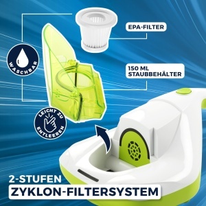 Aspirator CLEANmaxx pentru saltele cu UV-C HEPA si vibratii 300W - Img 6