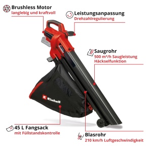 Aspirator cu acumulator Einhell VENTURRO 18210, 18 V, putere 500 mh, 45 L - Img 3
