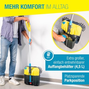 Aspirator cu acumulator GLORIA EasySweep 18V pentru interior si exterior, 40cm latime de lucru - Img 6