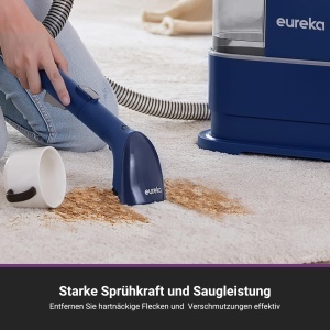 Aspirator cu spalare Eureka NEY100 12500Pa 15L pentru covoare si tapiterii - Img 2