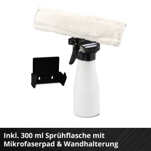 Aspirator de geamuri Einhell BRILLIANTO Power X-Change 18V curatare fara urme accesorii incluse - Img 7