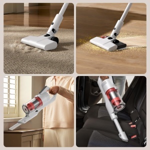 Aspirator Deerma fara fir Aspirator fara fir cu functie de stergere Aspirator 2 in 1 cu functie de stergere Ideal pentru parul animalelor de companie  - Img 5
