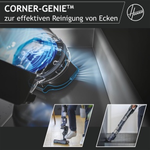 Aspirator fara fir Hoover HFX cu duza pentru par de animale de companie si LED, aspirare pana la 120 m2 I Aspirator fara fir cu Corner Genie(tm) pentru curatarea colturilor si marginilor I cu anti-rasucire impotriva parului incurcat [HFX10P] - Img 3