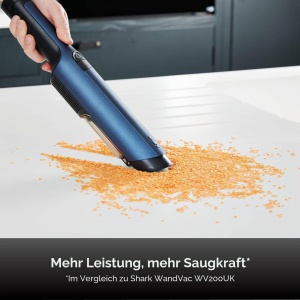 Aspirator fara fir Shark WandVac 2.0 WV270UK, putere mare, 15 minute autonomie, albastru - Img 3