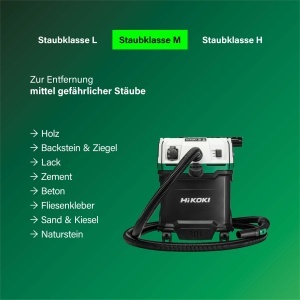 Aspirator HiKOKI RP300YMWAZ, 1200 W, 30 L, M-Klasse - Img 11