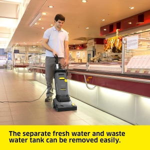 Aspirator Karcher BR 304 C, Compact, cu perie rotativa, pentru curatare rapida - Img 5