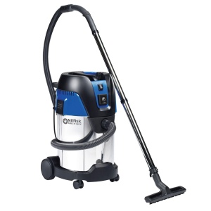 Aspirator Nilfisk AERO 31-21 PC INOX, 30L, putere mare, culoare albastra