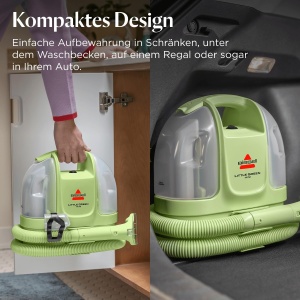 Aspirator portabil BISSELL Little Green Mini, 3.4 kg, sistem de curatare triplu - Img 4