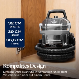 Aspirator portabil BISSELL SpotClean HydroSteam 1000W, 3 moduri de curatare - Img 6