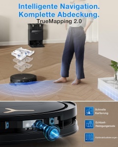 Aspirator robot ECOVACS T50 PRO Omni, 25000 Pa, 81 mm, cu functie de spalare - Img 8