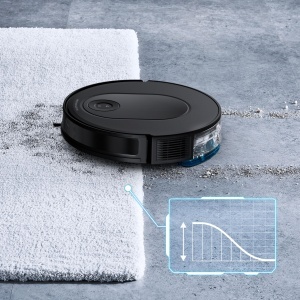 Aspirator robot Rowenta Xplorer Serie 65 RR8L85WH cu mop electronic navigatie laser 2300 Pa negru - Img 5