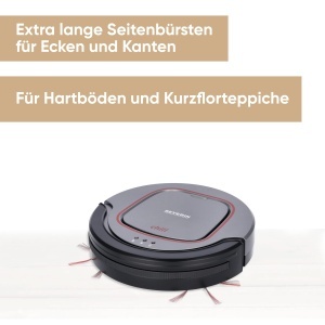 Aspirator robot Severin RB 7025, eficient pentru suprafete dure si covoare scurte, platingrau - Img 2