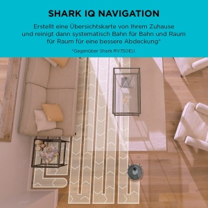 Aspirator robot Shark AI RV2001EU, 90 min autonomie, culoare gri - Img 3