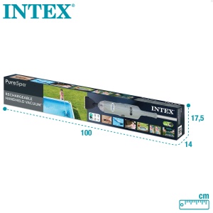 Aspirator subacvatic Intex 28620NP, cu acumulator, 239 cm, gri - Img 6