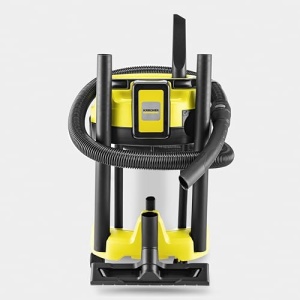 Aspirator umed/uscat fara fir Karcher WD 3-18, incl. filtru, crapatura si duza de aspiratie umeda/uscata, 225 wati, recipient din plastic: 17 l, furtun de aspiratie: 2 m, fara baterie, fara incarcator, galben - Img 4