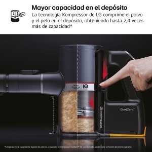 Aspirator vertical LG A9K-CORE3S 200W sistem de compresie a prafului argintiu - Img 6