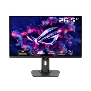 ASUS ROG Strix OLED XG27ACDNG - 27 Zoll WQHD Gaming Monitor - 360 Hz, 0.03ms GtG, G-Sync, FreeSync, AdaptiveSync, DisplayHDR 400 - QD-OLED, 16:9, DP 1.4 DSC, HDMI 2.1, USB-C mit 90W, USB-Hub, Ergo. - Img 1