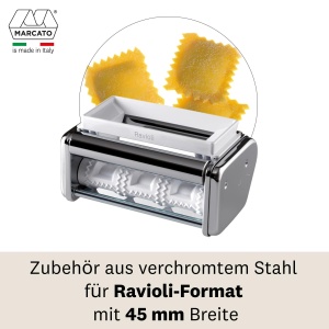 Atasament din otel inoxidabil Capellini pentru masina de paste Atlas 150 de la Marcato, ravioli - Img 3