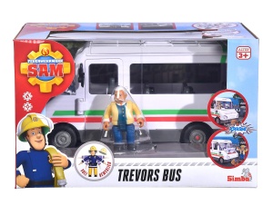Autobuz de jucarie Simba Feuerwehrmann Sam cu figura Trevor si functie de accident - Img 7