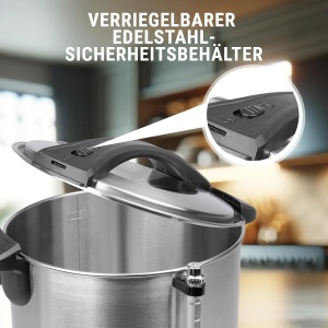 Automat de bauturi calde ProfiCook PC-HGA 1196, 7L, 1500W, inox - Img 5