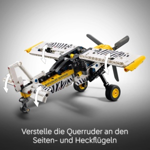 Avion LEGO Technic 42198, Bauset cu 333 piese, Propulsor rotativ, Zebramodel - Img 4