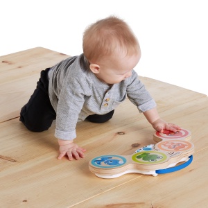 Baby Einstein Hape Magic Touch Drum, jucarie muzicala din lemn de inalta calitate, de la 6 luni - Img 2