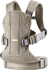 BabyBjorn Marsupiu One Air, plasa 3D, gri-bej - Img 2