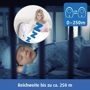 Babyfon digital reer Neo, fara camera, ECO-Modus, 250 m, Alb - Img 4