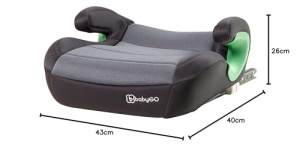 BabyGO Bursa III Sitzerhohung Isofix pentru copii 135-150 cm Gri - Img 5