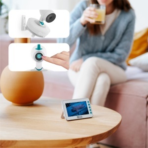 Babymoov Baby Monitor YOO-Moov - Camera 360 de grade cu telecomanda, ecran de 4.3" - Img 6