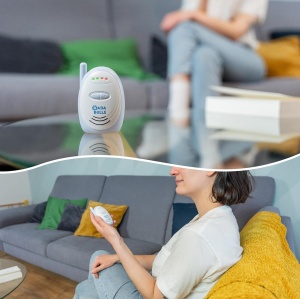 Babyphone Audio Badabulle cu Alarma Acustica si Vizuala, 300m, Functionare cu Baterii sau Alimentare - Img 4
