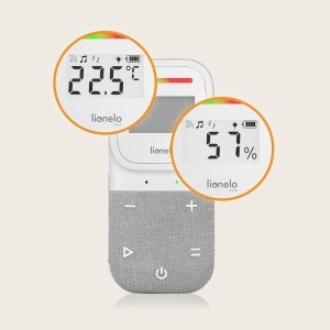 Babyphone audio Lionelo Babyline 2.3 cu noapte luminoasa, raza 400m, 10 ore autonomie - Img 4