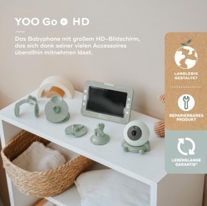 Babyphone Babymoov Yoo Go Plus HD cu Camera, Display 5 inch, Autonomie 8 ore - Img 2