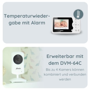 Babyphone cu camera Alecto DVM-64, display 2.4, comunicare bidirectionala - Img 6