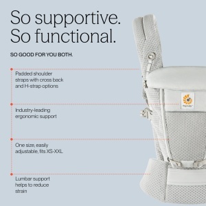 Babytrage Ergobaby Adapt SoftFlex Mesh, 0-48 luni, 3 pozitii - Img 3