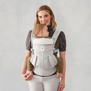 Babytrage Ergobaby Omni Classic pentru nou-nascuti si copii 0-48 luni, culoare gri perla - Img 2