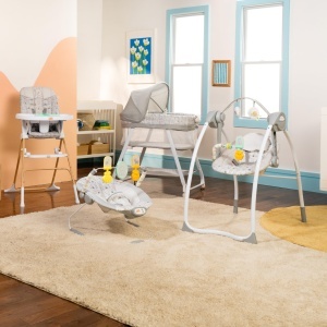 Balansoar pentru bebelusi Bright Starts Winnie Puuh, design pliabil, 6 viteze, unisex - Img 9