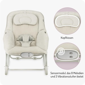 Balansoar pentru bebelusi MoMi LAPIS, pana la 12 kg, cu 8 melodii si 3 moduri de vibratie - Img 7