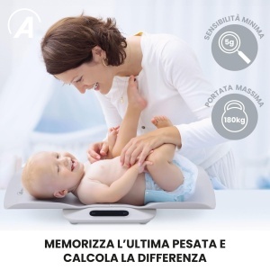 Balanta digitala GROWY AR2P223AB pentru bebelusi si adulti, capacitate 180 kg - Img 7