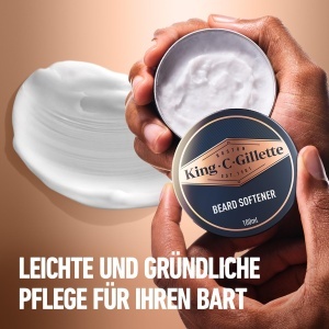 Balsam pentru barba King C. Gillette, 100ml, cu Argan si Cacao - Img 3
