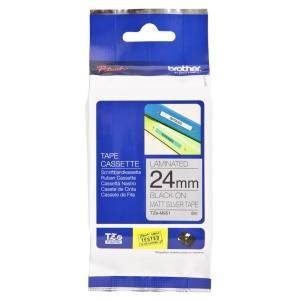Banda de etichetare Brother TZe-M951, 24mm, negru pe argintiu mat