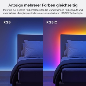 Banda de lumina Nanoleaf Matter Essentials HD, banda LED RGB IC adresabila de 5 M - inteligenta, Matter prin Wi-Fi, Bluetooth, banda LED de 16 milioane de culori, functioneaza cu Alexa Google Apple - Img 3