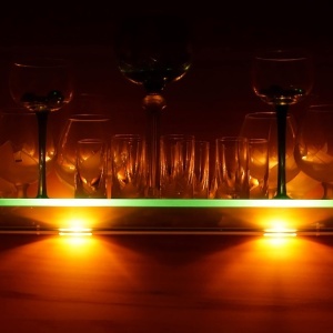 Banda LED B.K.Licht cu telecomanda, RGB, dimabila, 4x2,5x10 cm, crom - Img 5