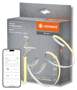 Banda LED decorativa LEDVANCE SMART WIFI, 5m, lumina reglabila, alb cald, silicon