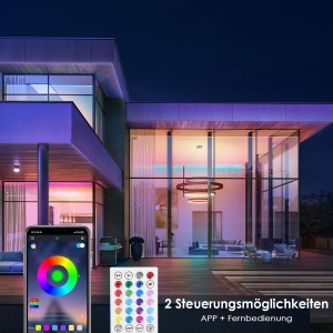 Banda LED HOVVIDA 5m, 150 LED-uri RGB, Control APP si Telecomanda - Img 2