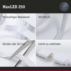 Banda LED Paulmann MaxLED 250, 2,5m, 10W, IP44, Culoare Calda - Img 4