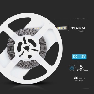 Banda LED V-TAC, 5 metri, 11W, IP65, alb rece, autocolanta - Img 9