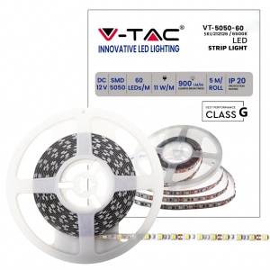 Banda LED V-TAC VT-5050 60 SMD 5050 6000K 50W 5 Metri Alb - Img 10