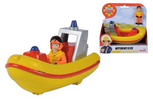 Barca cu personaj Sam Neptune, Simba, 17 cm, activitate, pentru copii de la 3 ani